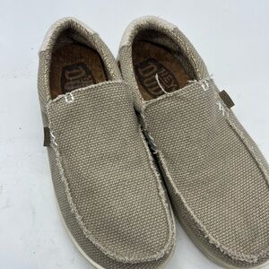 Hey Dude Mikka Braided Casual Slip-On Shoes - Tan men’s size 9, women’s 11